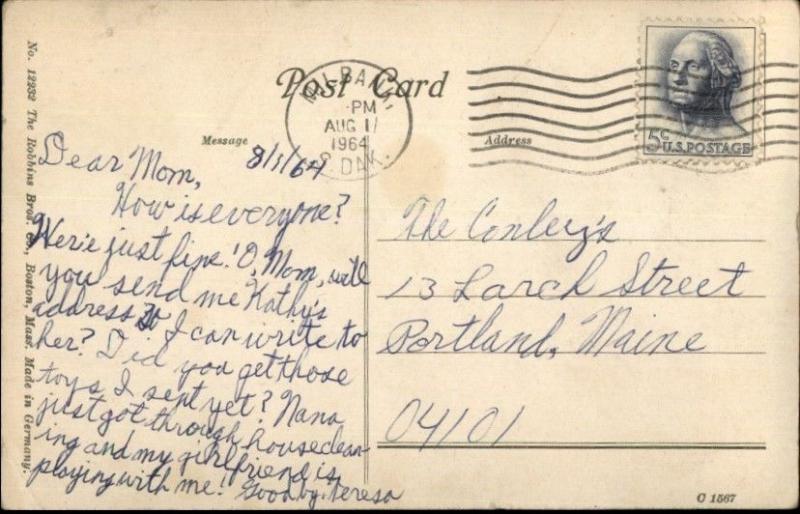 Leominster Centre MA RR Train Station Depot c1910 Postcard