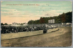 BROCKTON FAIR GROUNDS MA ANTIQUE POSTCARD