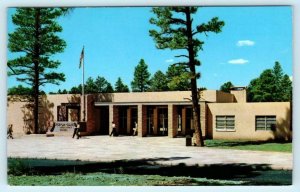 2 Postcards GRAND CANYON National Park ~ VISITOR CENTER, Tusayan Ruin c1950-60s