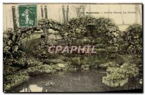 Old Postcard Montargis Garden Durzy Cave