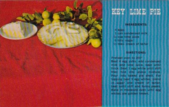 Recipe Card Key Lime Pie