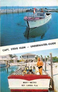 Speed Boat Diving Instruction Shoreham Key Largo Florida postcard