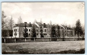 RPPC NORBERG, SWEDEN ~ Hospital NORBERGS LASARETT 1946 Real Photo Postcard