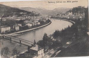 B80238  salzburg von mulln gesehen austria    front/back image