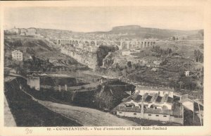 Algeria Constantine Vue d'ensemble edt Pont Sidi Rached Vintage Postcard 07.17