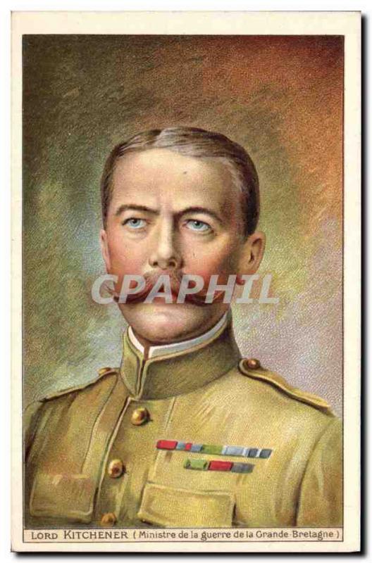 CPA Militaria Lord Kitchener Ministre de la guerre de la Grande Bretagne Publici