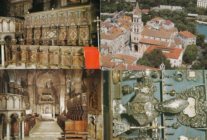 Trogir Cathedral Treasury Choir Stalls 4x Rumamia Postcard s