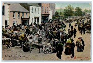 c1910 College Square Killarney Ireland Antique Reliable Series Postcard