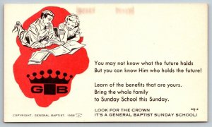 General Baptist Sunday School - Church - 1956 - Postcard