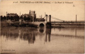 CPA NEUVILLE-sur-SAONE - Le Pont et VILLEVERT (639826)