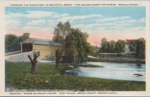 Postcard Crossing Manatawny Oley Valley Berks County PA