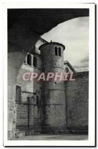 Postcard Old Santillana Del Mar Real e Insignia Collegiate Torre cilindrice