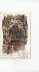 B80266 jardin du luxembourg fontaine medicis paris france front/back image