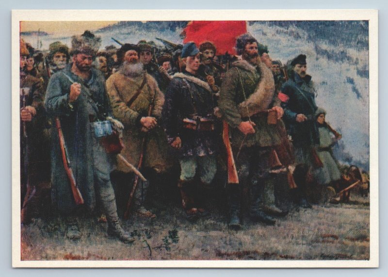 For power of the Soviets! Red Army Civil War Propaganda USSR Russian postcard
