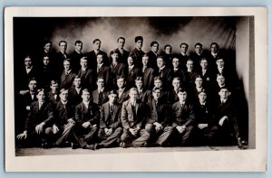 Brookings South Dakota SD Postcard RPPC Photo University Class c1910's Antique