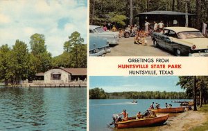 HUNTSVILLE STATE PARK Huntsville, Texas Highway 75 ca 1950s Vintage Postcard