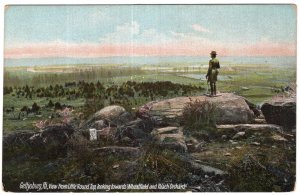 Gettysburg, Pa, View from Little Round Top, looking towards Wheatfield