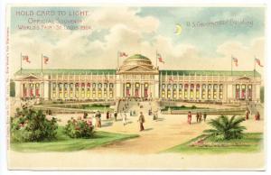 1904 St Louis Exposition U.S. Government Building HTL Hold to Light Postcard