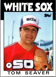 1986 Topps Baseball Card Tom Seaver Chicago White Sox sk10745