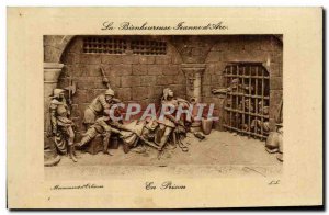 Old Postcard Blessed Jeanne d & # 39Arc In prison