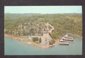 CELINA TENNESSEE DALE HOLLOW LAKE CEDAR HILL RESORT VINTAGE ADVERTISING POSTCARD