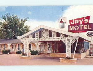 Unused Pre-1980 JAY'S MOTEL Vandalia Illinois IL u1553