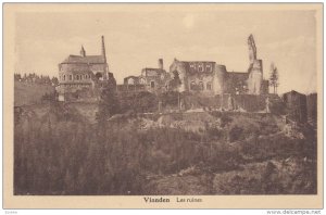 VIANDEN , Luxembourg , 1920-30s ; Les ruins #3