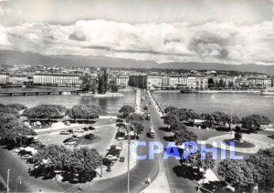 Postcard Modern GENEVA Pont du Mont Blanc and the Jura