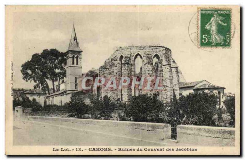 Cahors Postcard Ancient Ruins of the Convent of the Jacobins