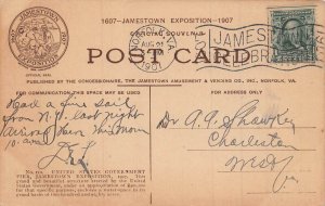 VIRGINIA VA~JAMESTOWN 1907 EXPOSITION-UNITED STATES GOVERNMENT PIER POSTCARD