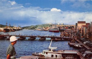 Santa Anna Bay and Pontoon Bridge Willemstad Curacao, Netherlands Antilles Wr...