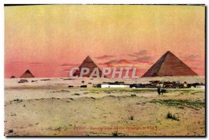 Postcard Ancient Egypt Egypt General View of the Pyramids of Giza