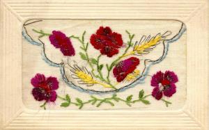 Embroidered Silk with Flap (Message Pocket) - Bonne Anne
