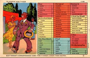 Humour Busy Person's Correspondence Card I'm Steppin' High  ...
