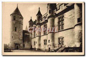 Old Postcard Chateaux of the Loire Chateau de Loches Eastern Facade