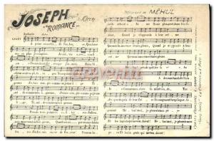 Old Postcard Joseph romance Opera