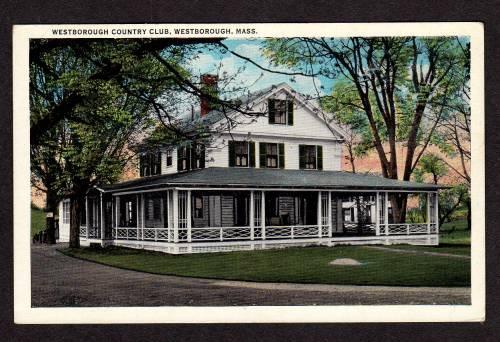 MA View Westborough Country Club MASS Massachusetts POSTCARD