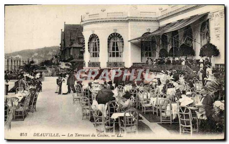 Old Postcard Deauville Terrace Casino