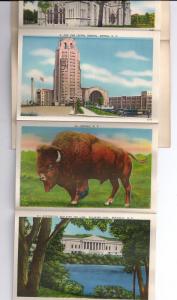 Buffalo NY Souvenir Folder 20 Views Vintage  Linen