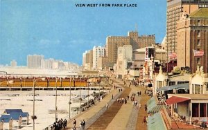 View West from Park Place in Atlantic City, New Jersey