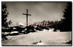 Old Postcard La Clusaz the Chaine des Aravis to Beauregard