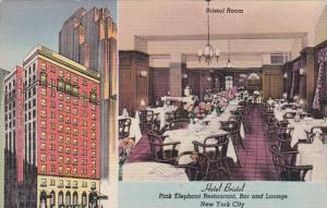 New York City Hotel Bristol Pink Elephant Restaurant Bar and Lounge