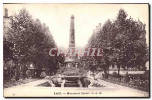 Old Postcard Lyon Monument Carnot