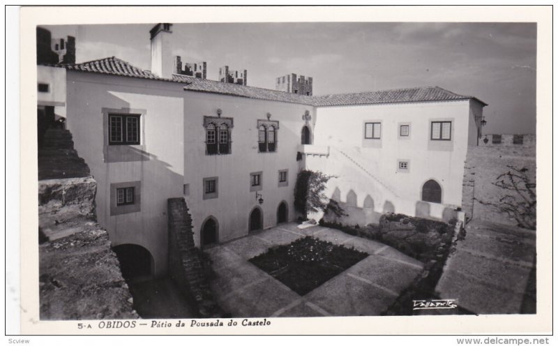 RP: Óbidos , Oeste Subregion , Portugal , Patio da Pousada do Castelo , 30-40s