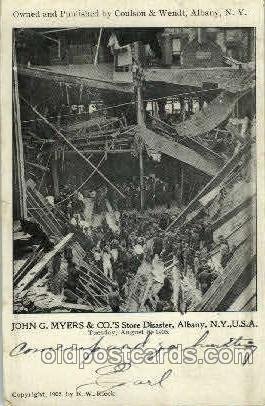 John G. Mayer Co., store disater, Albany, NY, USA Disaster 1913 crease bottom...