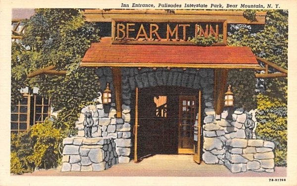 Inn Entrance in Bear Mountain, New York