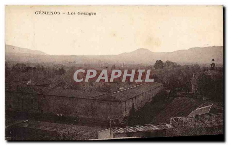 Old Postcard Gemenos Les Granges