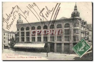 Old Postcard Norbonne Place Of I & # 39Hotel Town