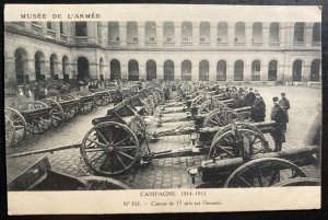 Mint France Real Picture Postcard WWI Army Museum 77 German Canons