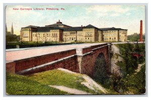 New Carnegie Library Pittsburg Pennsylvania PA DB Postcard U17